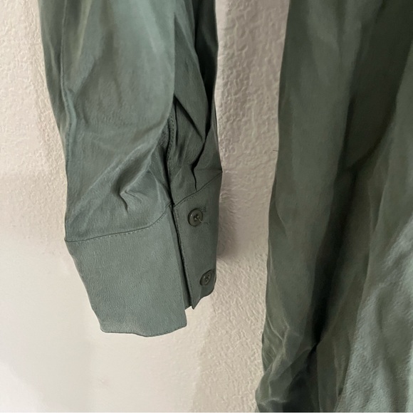 Michael Stars Mary Wrap Dress – Tarragon Green, Size M - Picture 7 of 8